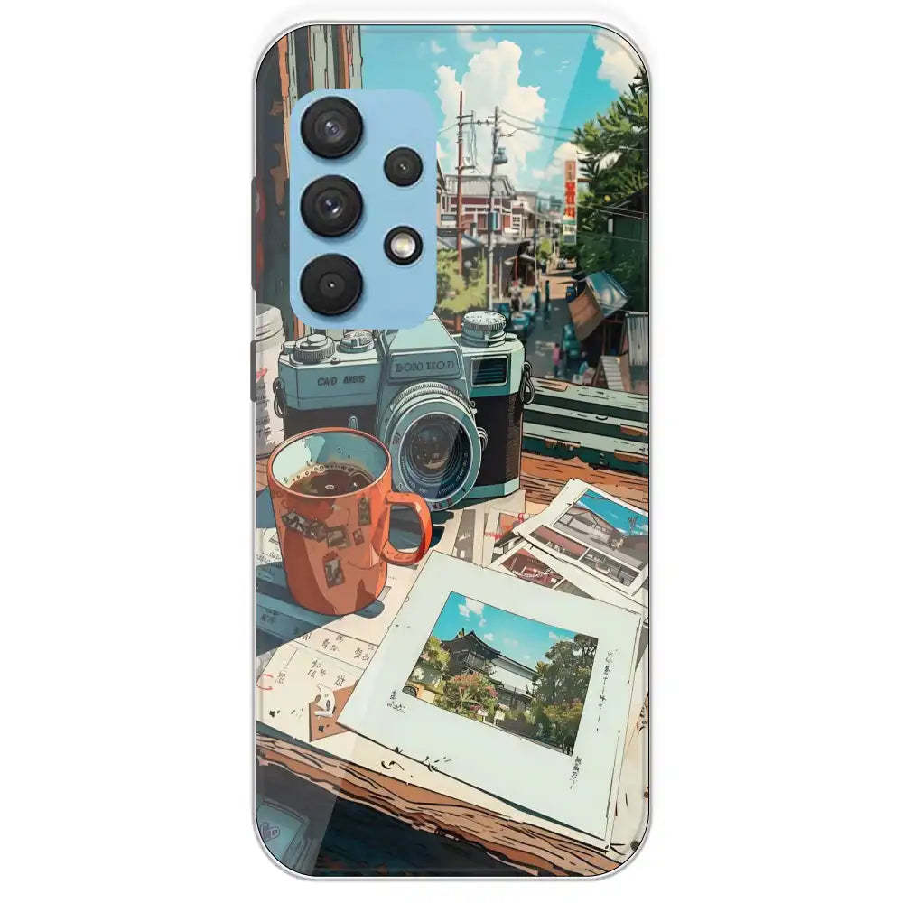 Vintage Camera Travel Vibes - Printed Silicone Case For Samsung Galaxy A33