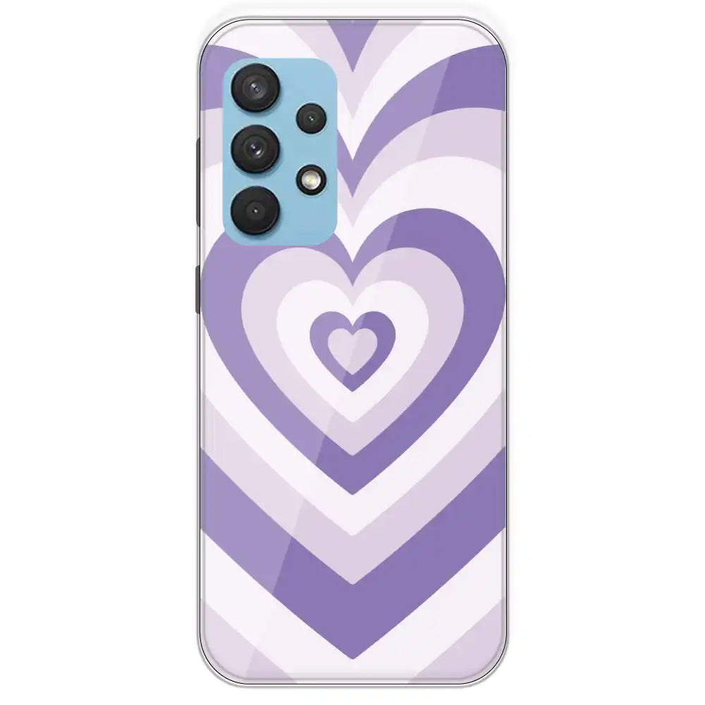 Dark Purple Hearts - Printed Silicone Case For Samsung Galaxy A33