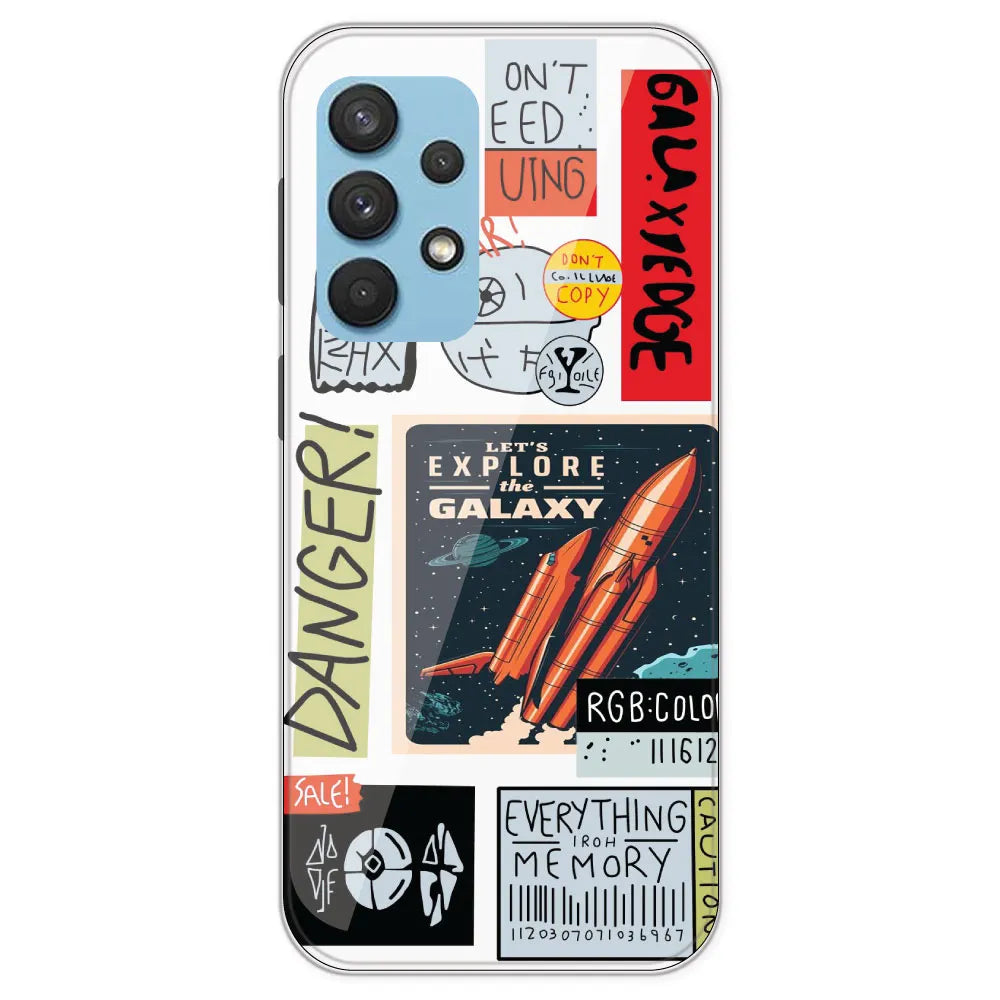 Galaxy - Clear Printed Silicone Case For Samsung Galaxy A33