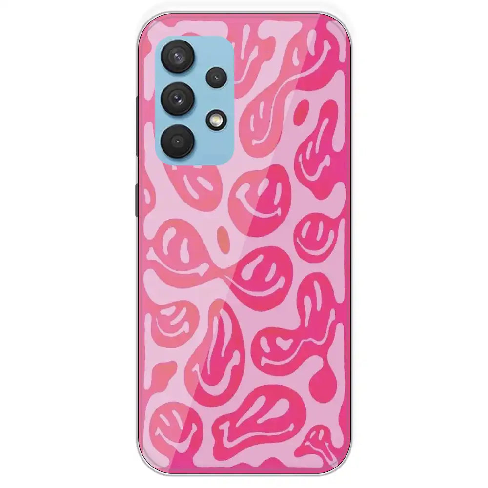 Pink Smilies - Printed Silicone Case For Samsung Galaxy A33