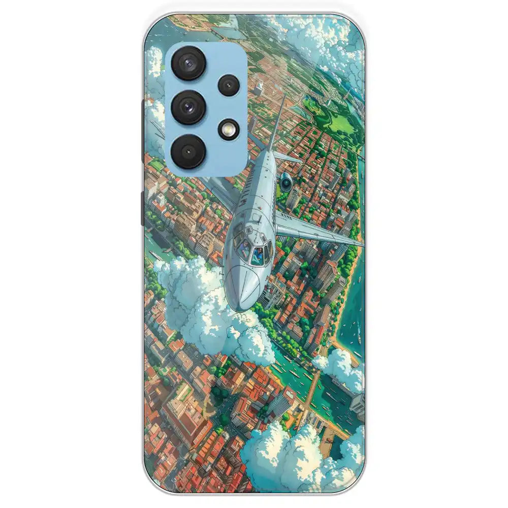 Flying Over City - Printed Silicone Case For Samsung Galaxy A33