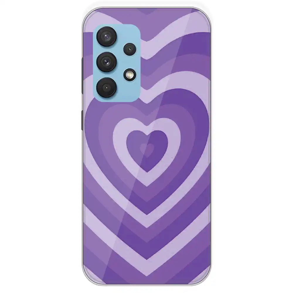 Purple Hearts - Printed Silicone Case For Samsung Galaxy A33