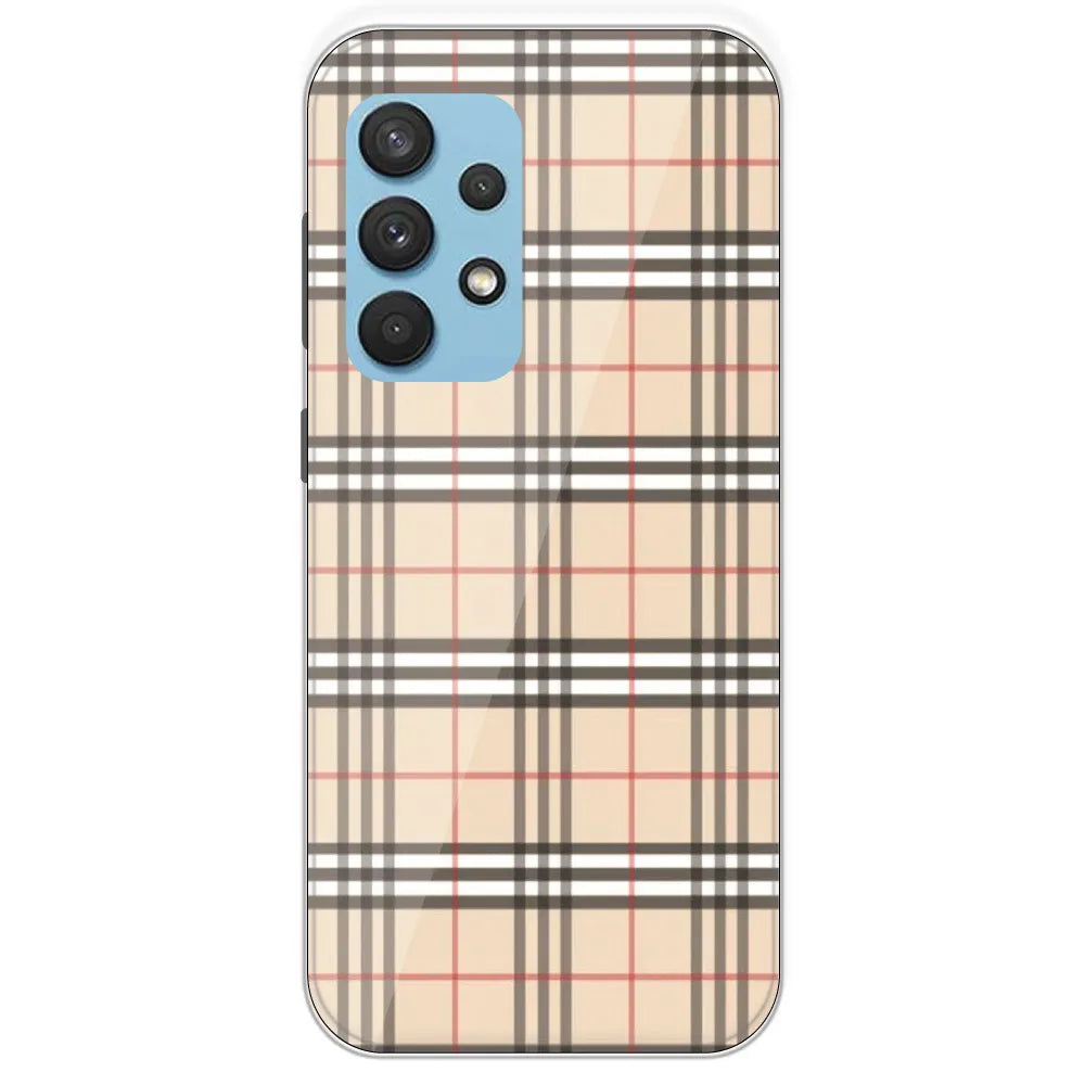 Yellow Checks - Printed Silicone Case For Samsung Galaxy A33