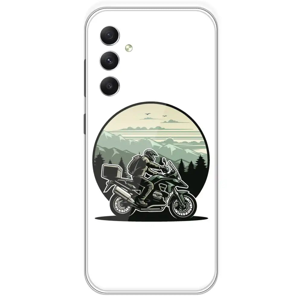 Biker - Printed Silicone Case For Samsung Galaxy A34