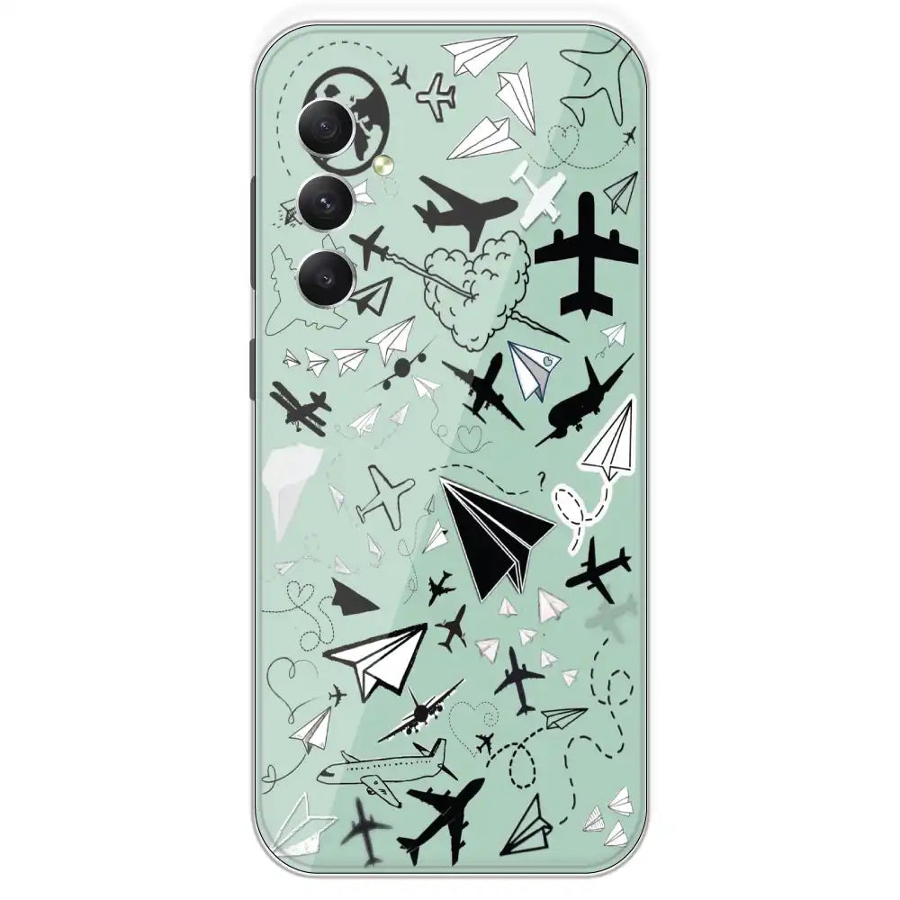 Planes - Printed Silicone Case For Samsung Galaxy A34