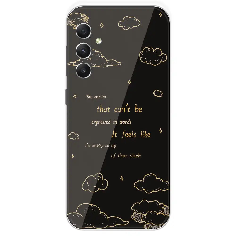 On Top Of Those Clouds - Printed Silicone Case For Samsung Galaxy A34