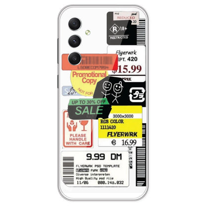 Sales - Clear Printed Silicone Case For Samsung Galaxy A34