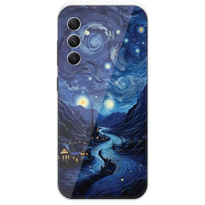 The Starry Night - Printed Silicone Case For Samsung Galaxy A34