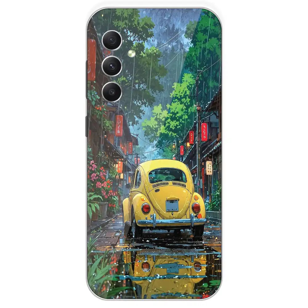 Yellow Bettle - Printed Silicone Case For Samsung Galaxy A34