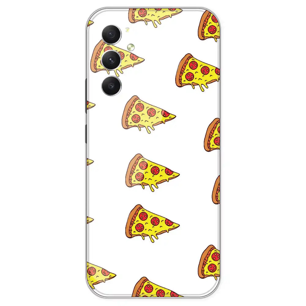 Pizza - Clear Printed Silicone Case For Samsung Galaxy A34