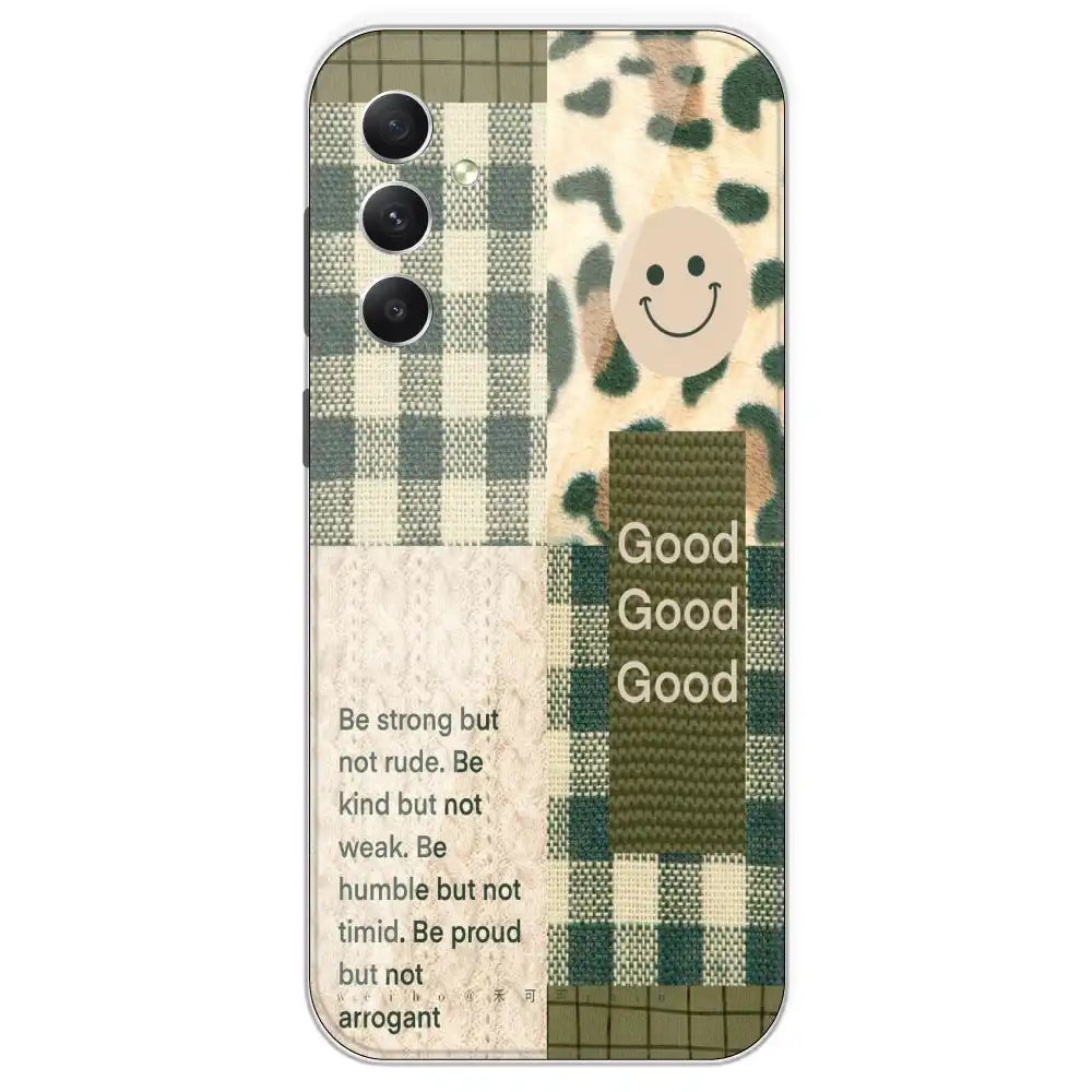Patchwork Positivity - Printed Silicone Case For Samsung Galaxy A34