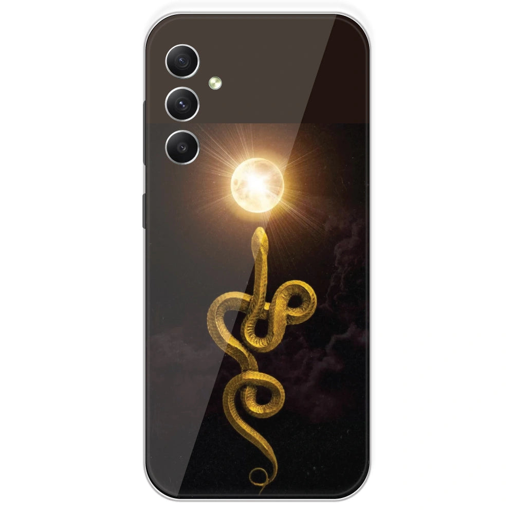 Golden Serpent - Printed Silicone Case For Samsung Galaxy A34