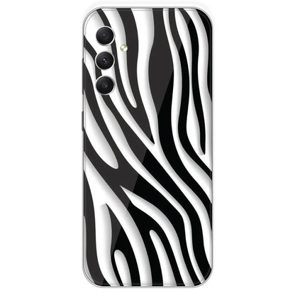 Zebra Print - Printed Silicone Case For Samsung Galaxy A34