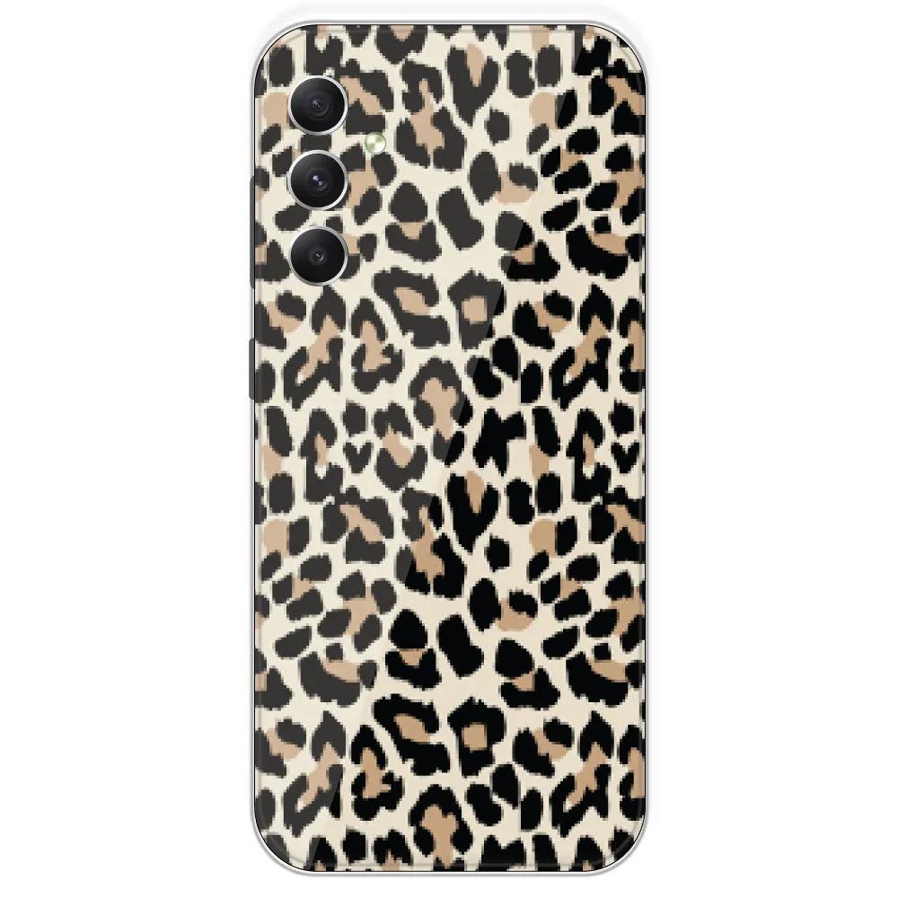 Leopard Print - Printed Silicone Case For Samsung Galaxy A34