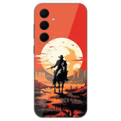 Cowboy - Printed Silicone Case For Samsung Galaxy A35