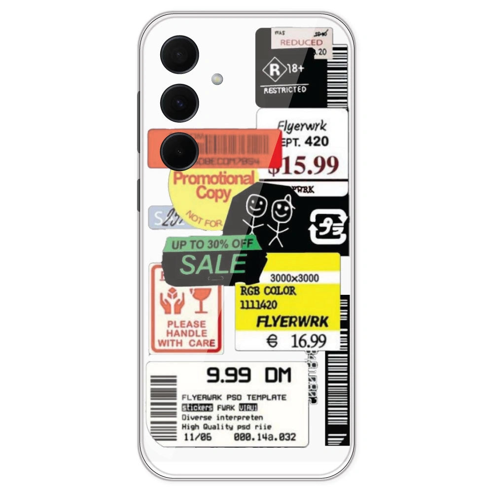 Sales - Clear Printed Silicone Case For Samsung Galaxy A35