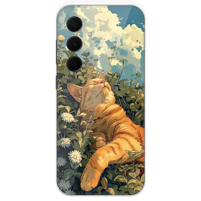 Garfield Sleeping - Printed Silicone Case For Samsung Galaxy A35