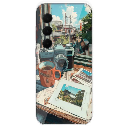 Vintage Camera Travel Vibes - Printed Silicone Case For Samsung Galaxy A35