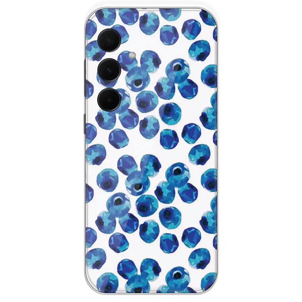 Blueberries - Printed Silicone Case For Samsung Galaxy A35
