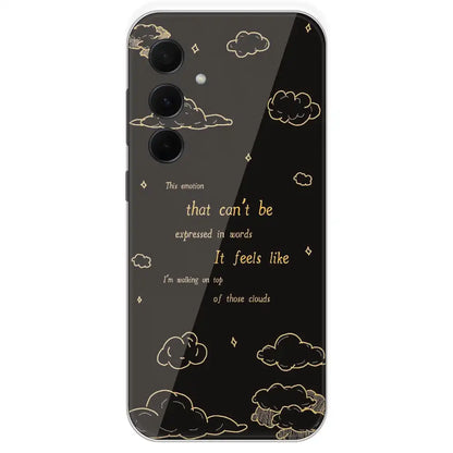 On Top Of Those Clouds - Printed Silicone Case For Samsung Galaxy A35