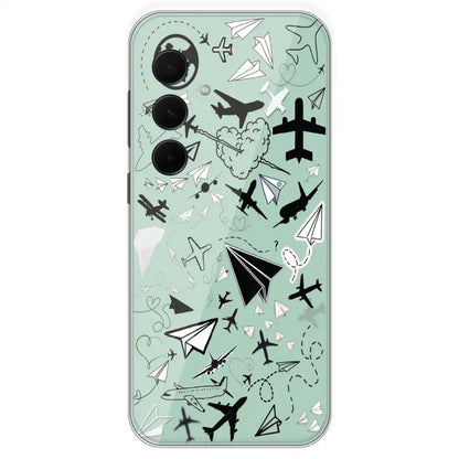 Planes - Printed Silicone Case For Samsung Galaxy A35
