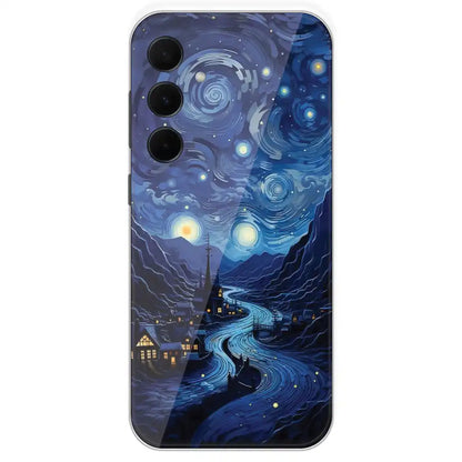 The Starry Night - Printed Silicone Case For Samsung Galaxy A35