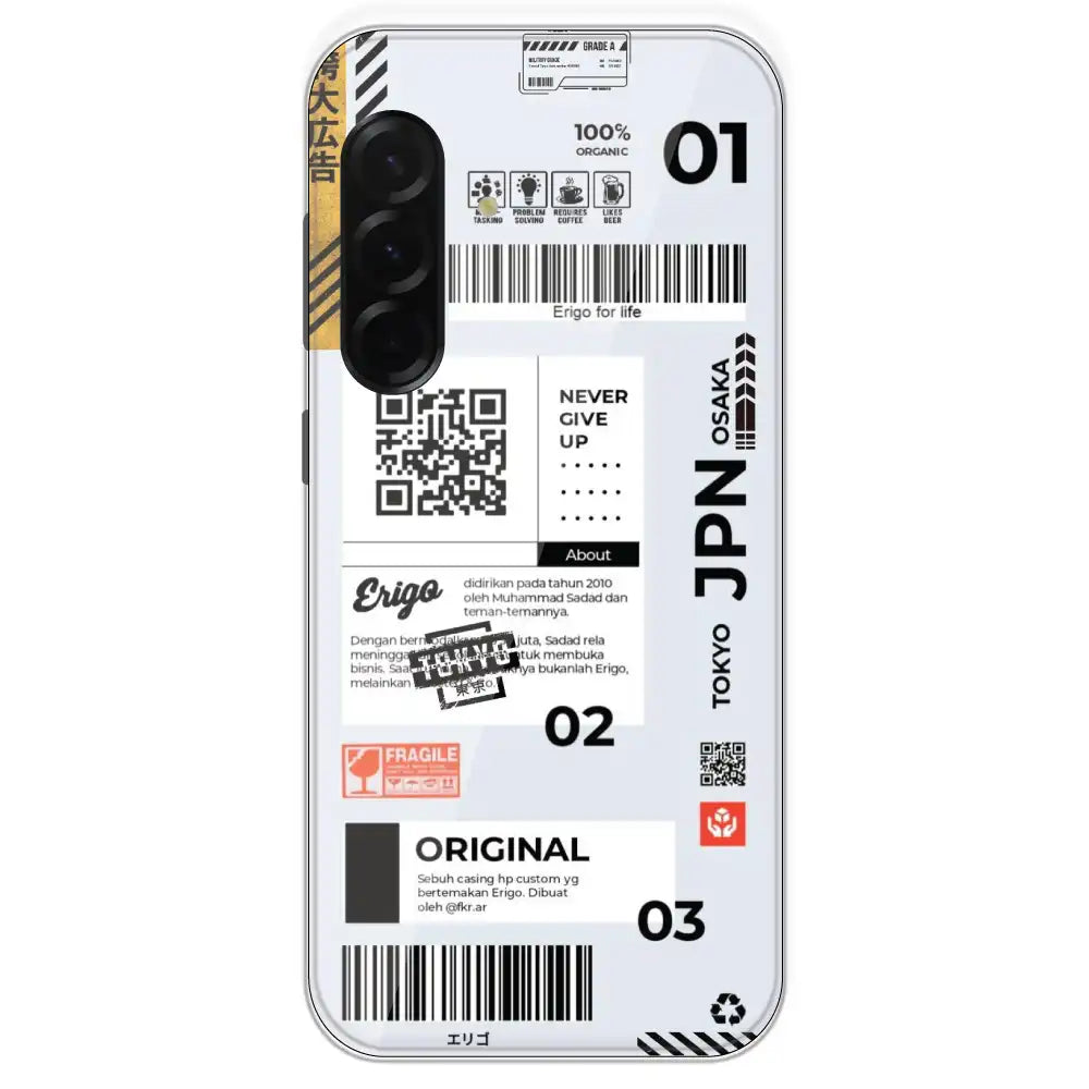 Barcode Labels - Printed Silicone Case For Samsung Galaxy A36