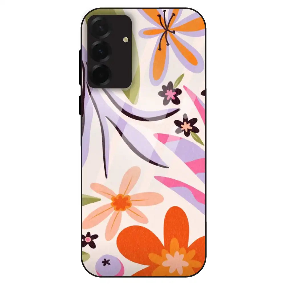 Floral Bliss Aesthetic - Glass Case For Samsung Galaxy A36
