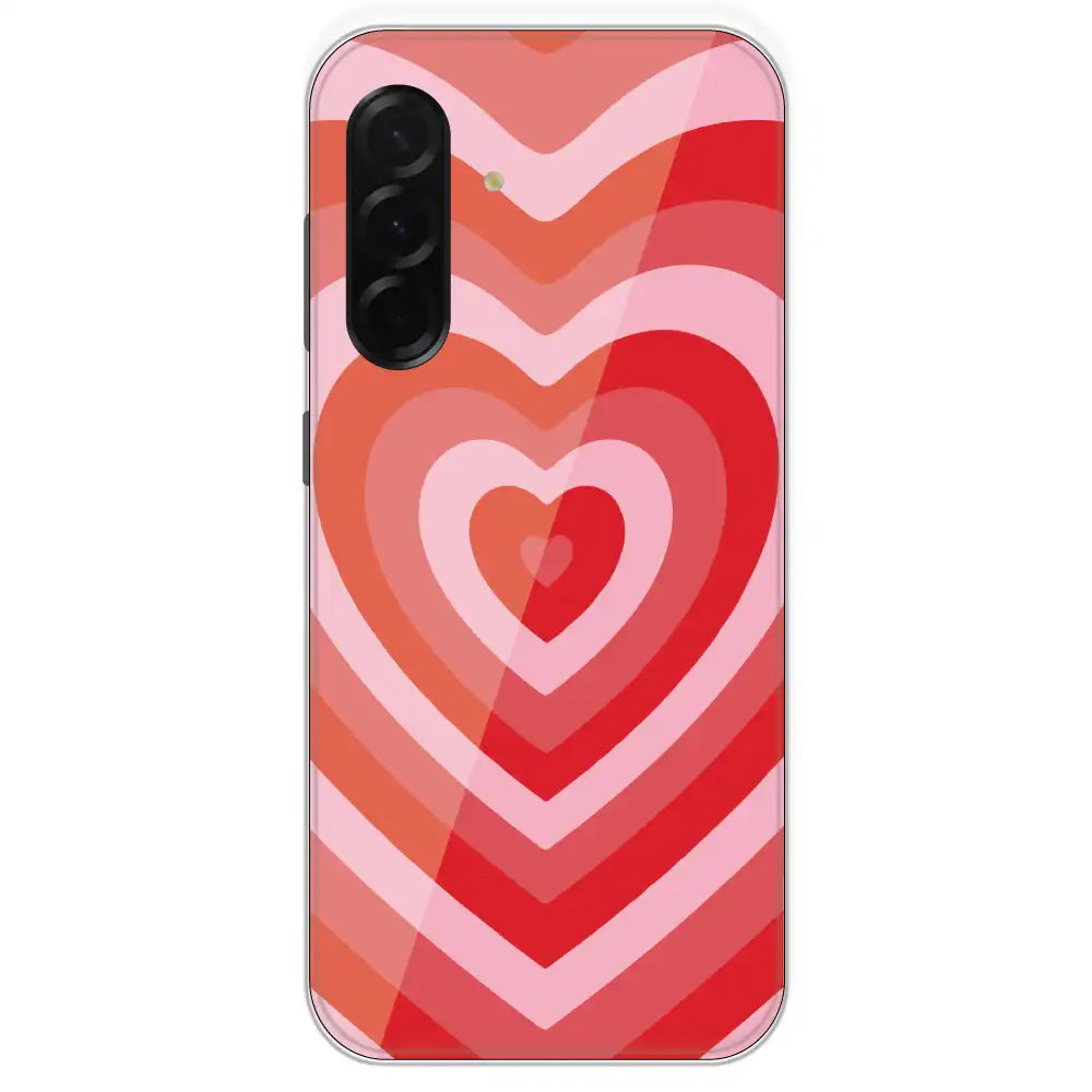 Red Hearts - Printed Silicone Case For Samsung Galaxy A36
