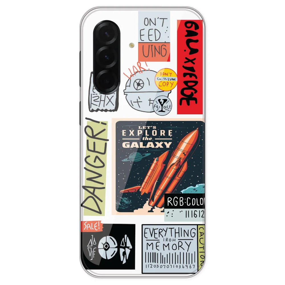 Galaxy - Clear Printed Silicone Case For Samsung Galaxy A36