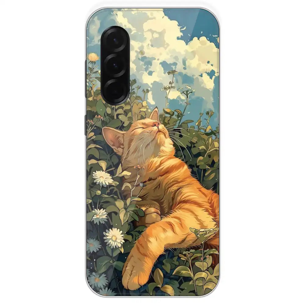 Garfield Sleeping - Printed Silicone Case For Samsung Galaxy A36