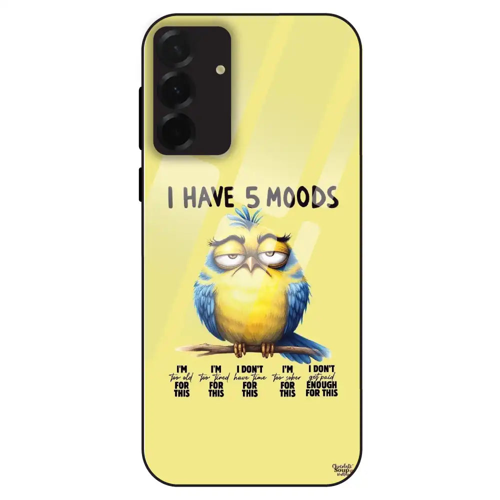 5 Moods Owl - Glass Case For Samsung Galaxy A36