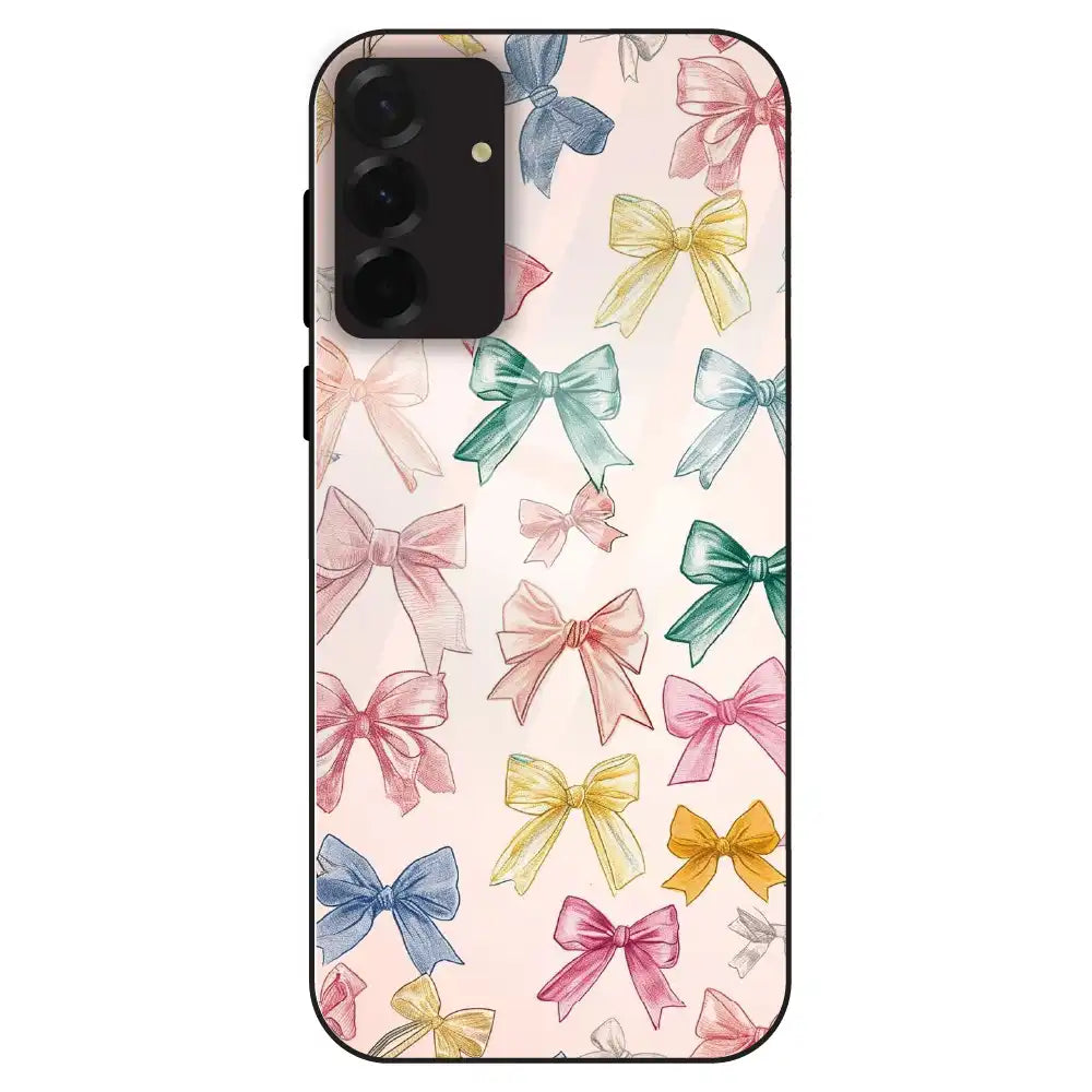Pastel Bow Pattern - Glass Case For Samsung Galaxy A36