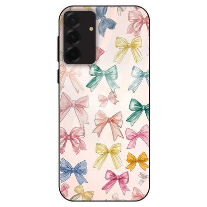 Pastel Bow Pattern - Glass Case For Samsung Galaxy A36