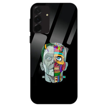 Half Skull Pop Art - Glass Case For Samsung Galaxy A36