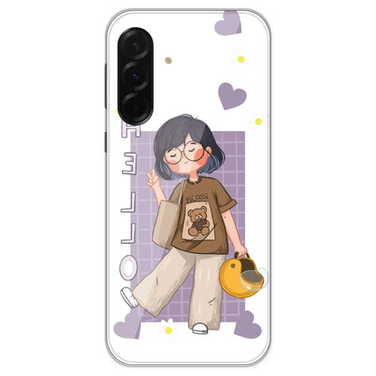 Introvert Girl - Clear Printed Silicone Case For Samsung Galaxy A36