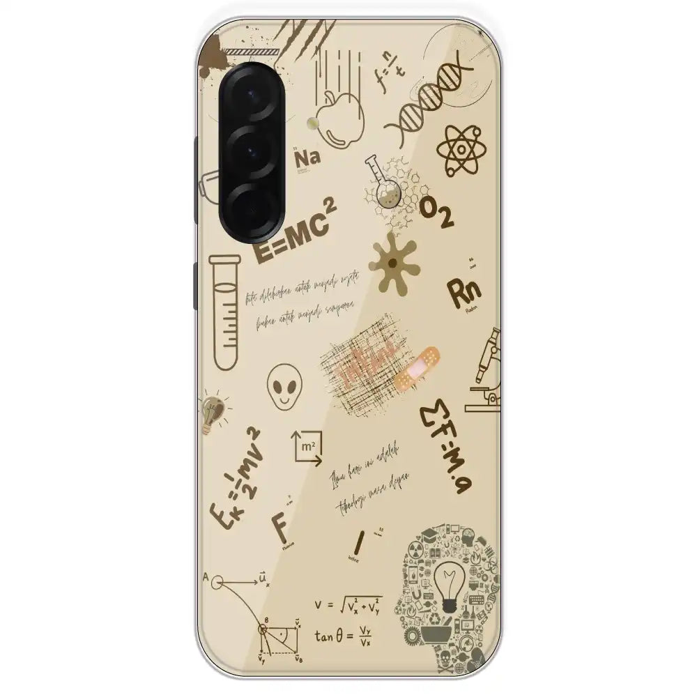Physics Collage - Printed Silicone Case For Samsung Galaxy A36