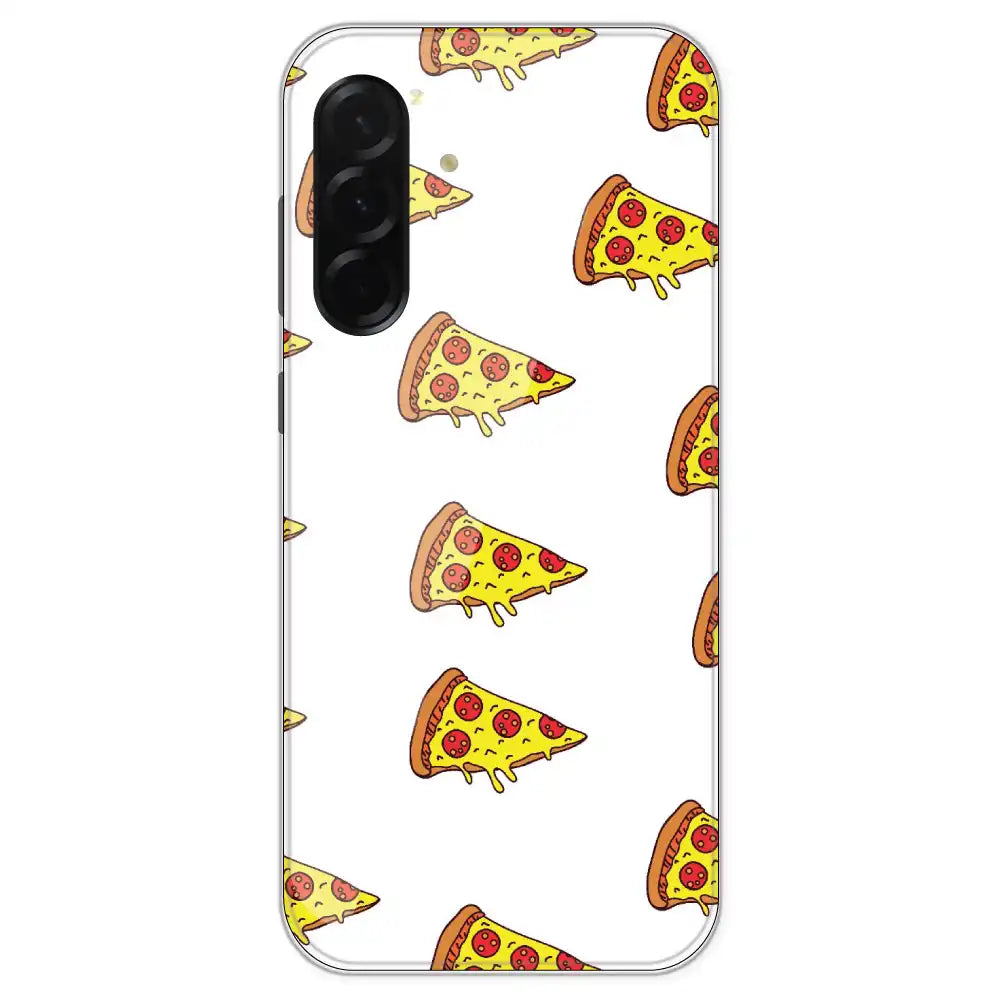 Pizza - Clear Printed Silicone Case For Samsung Galaxy A36