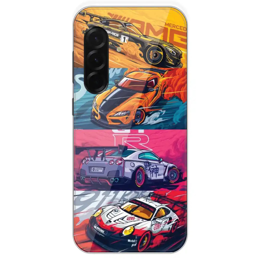 Sports Cars - Printed Silicone Case For Samsung Galaxy A36