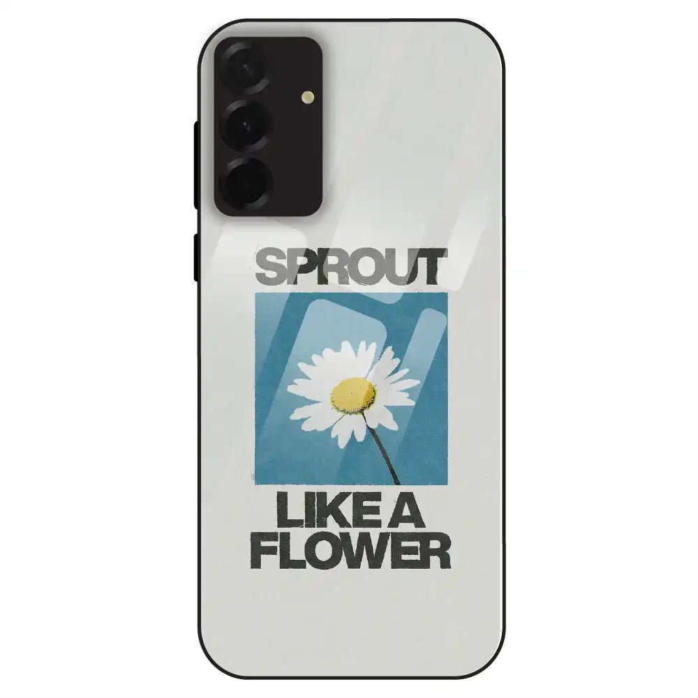 Minimal Daisy Flower - Glass Case For Samsung Galaxy A36