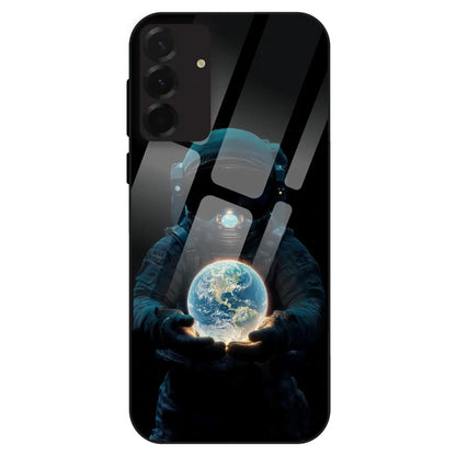 Astronaut Holding Earth - Glass Case For Samsung Galaxy A36