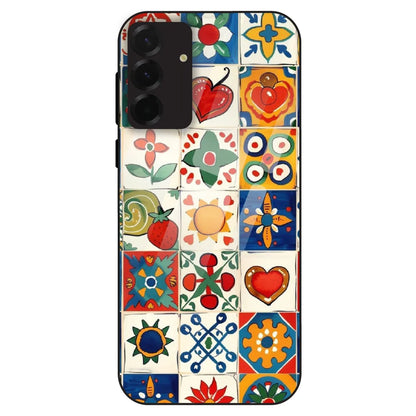 Colorful Tile Art - Glass Case For Samsung Galaxy A36