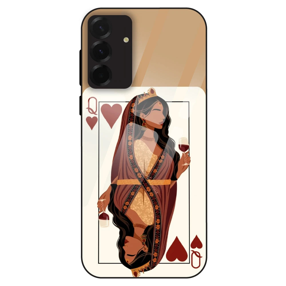 Queen of Hearts Design - Glass Case For Samsung Galaxy A36