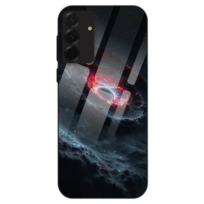 Cosmic Black Hole - Glass Case For Samsung Galaxy A36