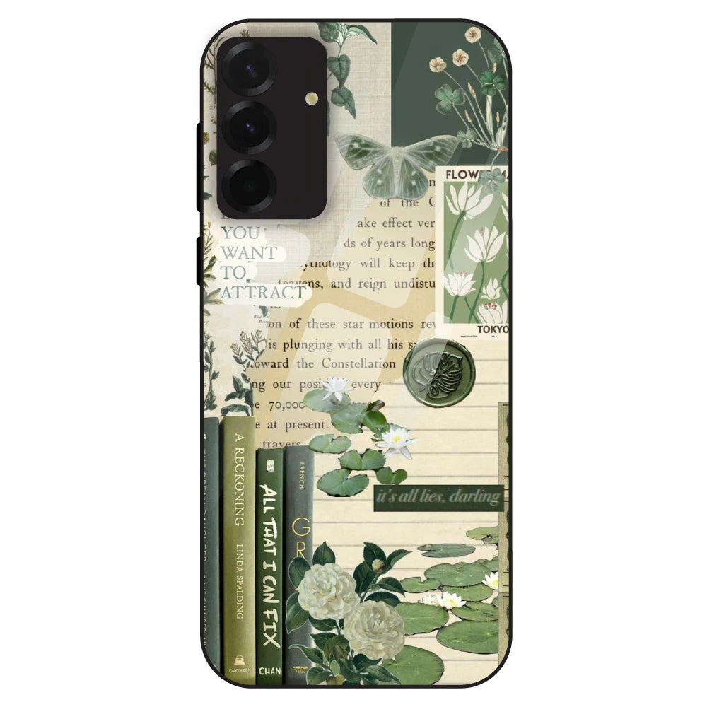Botanical Vintage Collage - Glass Case For Samsung Galaxy A36