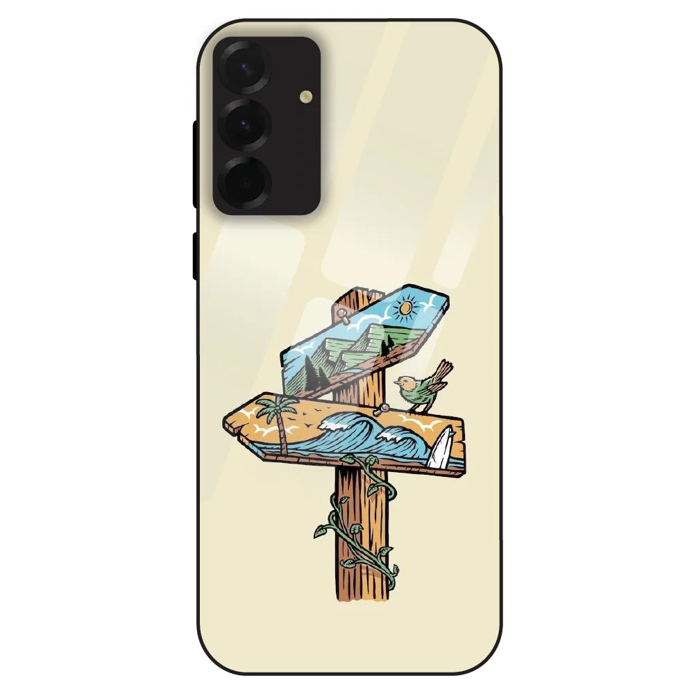 Nature Postbox Art Aesthetic - Glass Case For Samsung Galaxy A36