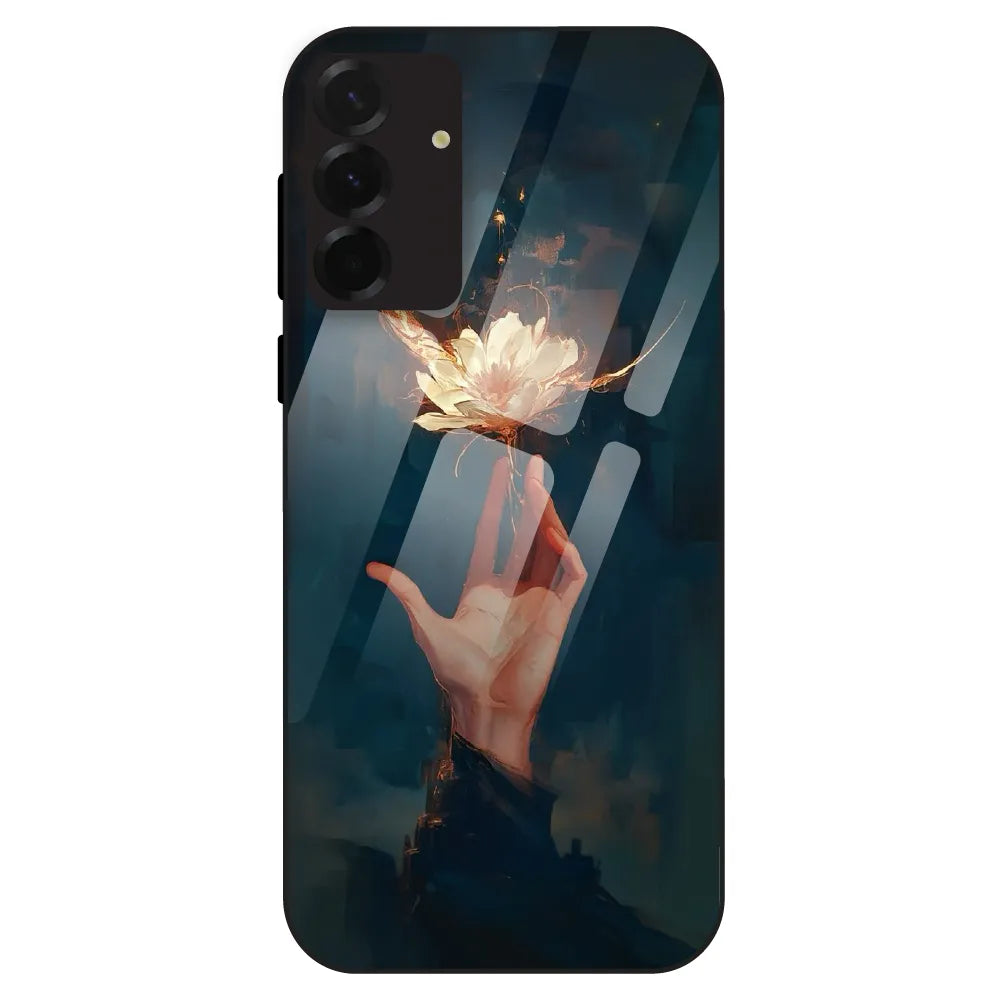 Mystic Hand & Bloom - Glass Case For Samsung Galaxy A36
