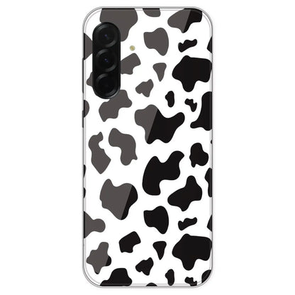 Cow Print - Clear Printed Silicone Case For Samsung Galaxy A36
