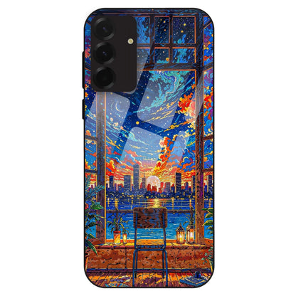 Sunset City View - Glass Case For Samsung Galaxy A36