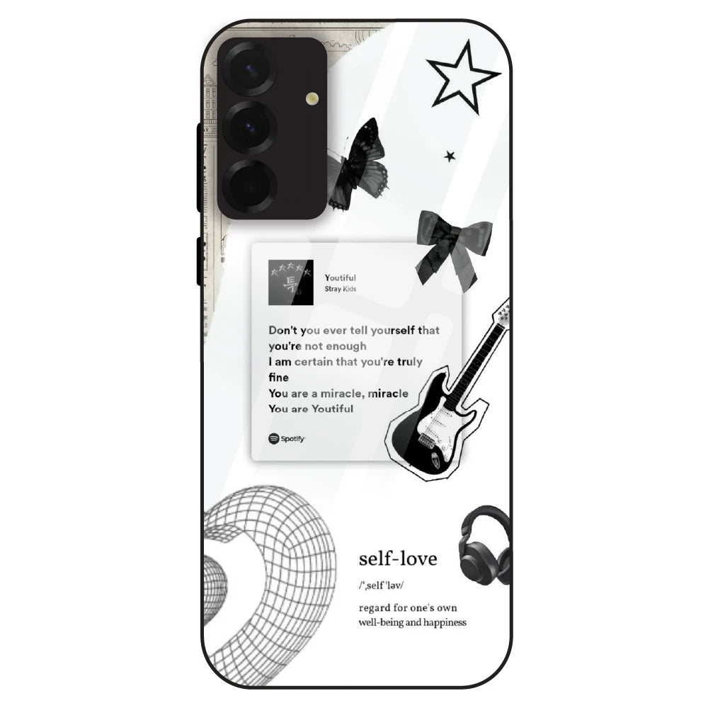 Monochrome Self-Love - Glass Case For Samsung Galaxy A36
